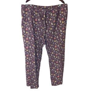 Eddie Bauer Men’s 2XL Flannel favorite Sleep Pants Axe Log Cabin Print